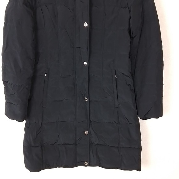 Michael MIchael Kors Mid Length Down Feather‎ Coat Size Small in Black - Picture 4 of 14